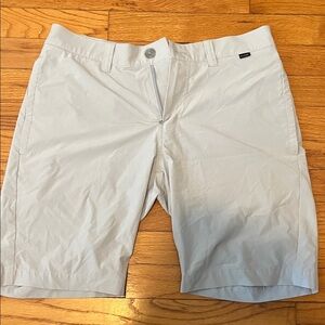 Travis Mathew Light Gray Flat Front Shorts